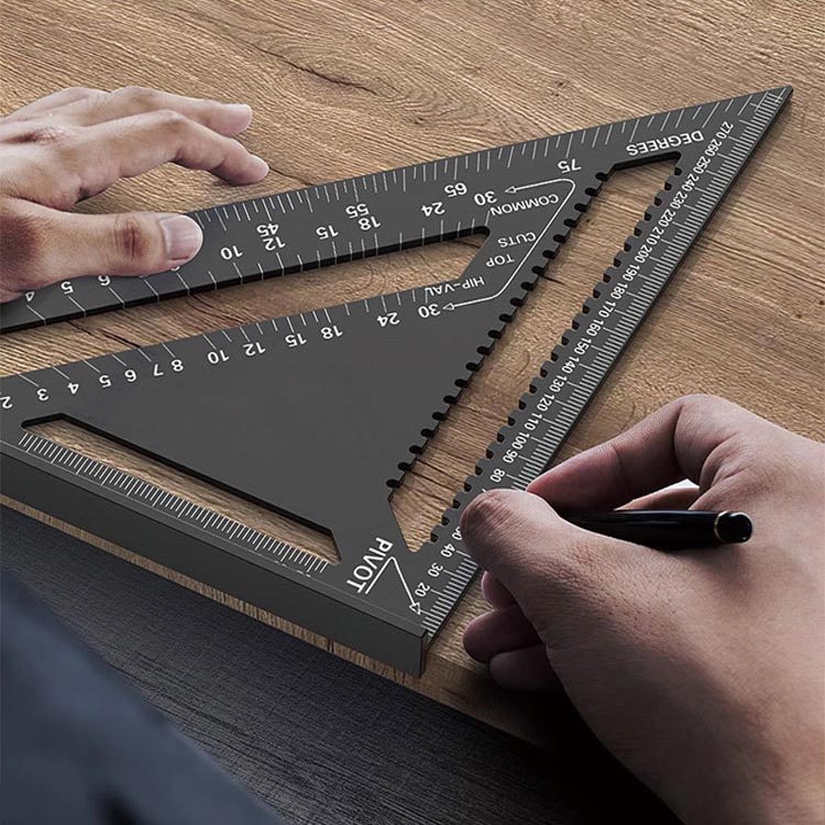 Regla Triangular Para Carpinteria de Aluminio